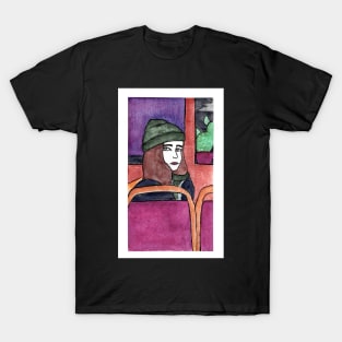 Girl With Green Hat T-Shirt